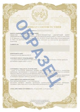 Образец Сертификат СТО 01.064.00220722.2-2020 Апрелевка Сертификат СТО 01.064.00220722.2-2020 